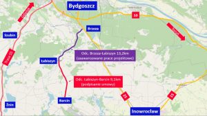 Droga wojewódzka z Łabiszyna do Barcina zostanie przebudowana. Wartość inwestycji to prawie 33 mln zł